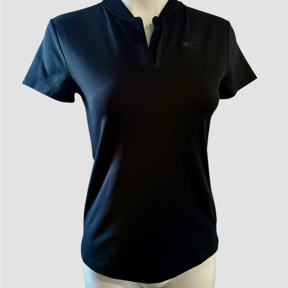 Nike Women’s Pro Golf Black Short-Sleeve Top, Aeroreact, Sz XS